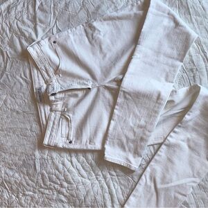 White Mid-Rise Women's skinny jean ABERCROMBIE AND FITCH